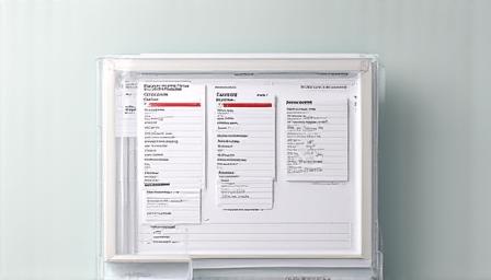 Close up of professional audit documents and digital tablet